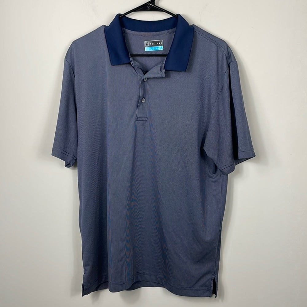 PGA Tour navy blue Golf shirt men’s size large